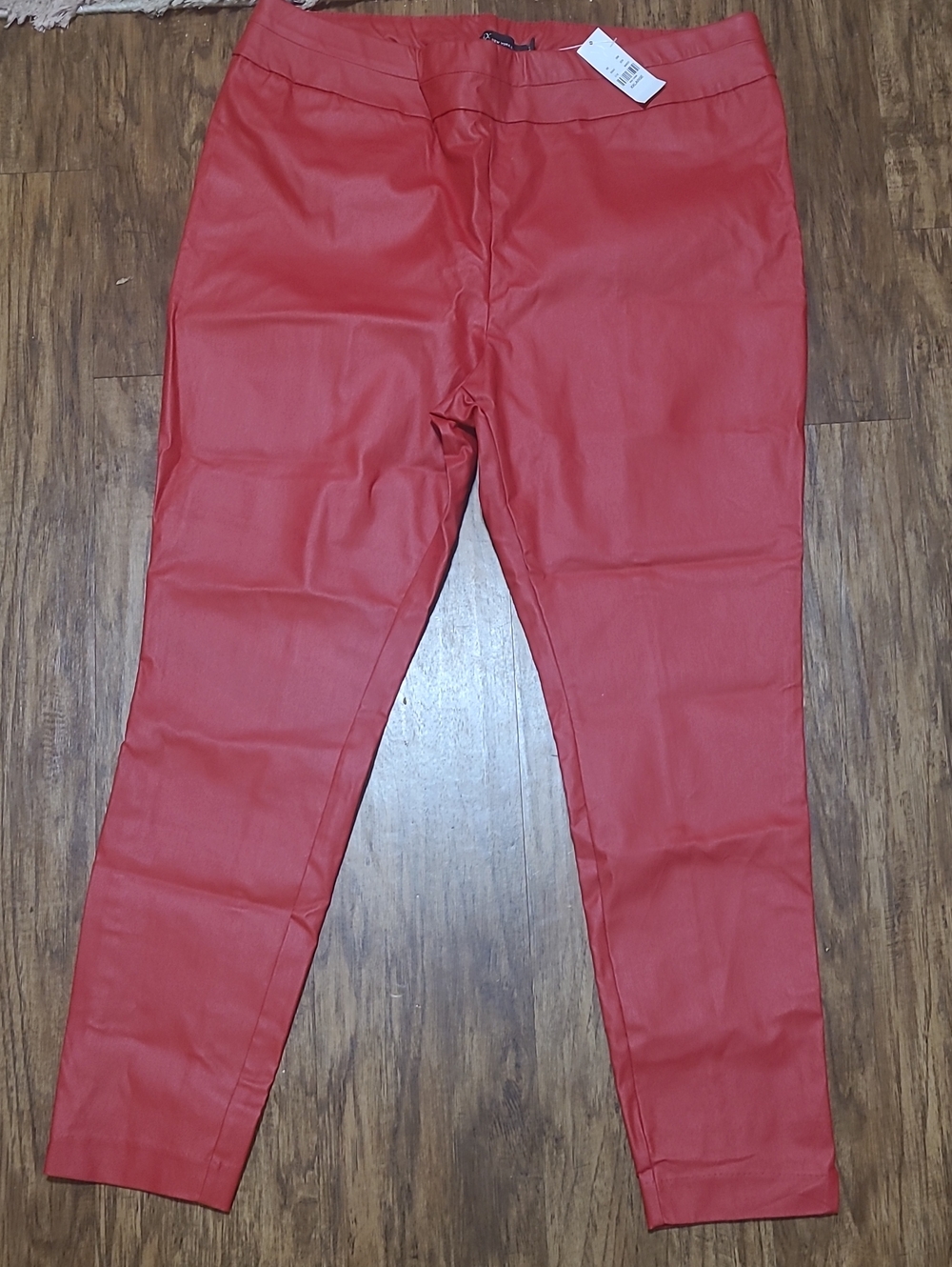 NWT NY&Co faux leather pants Red Xxl